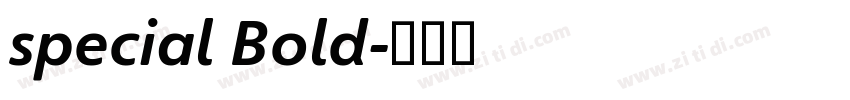 special Bold字体转换